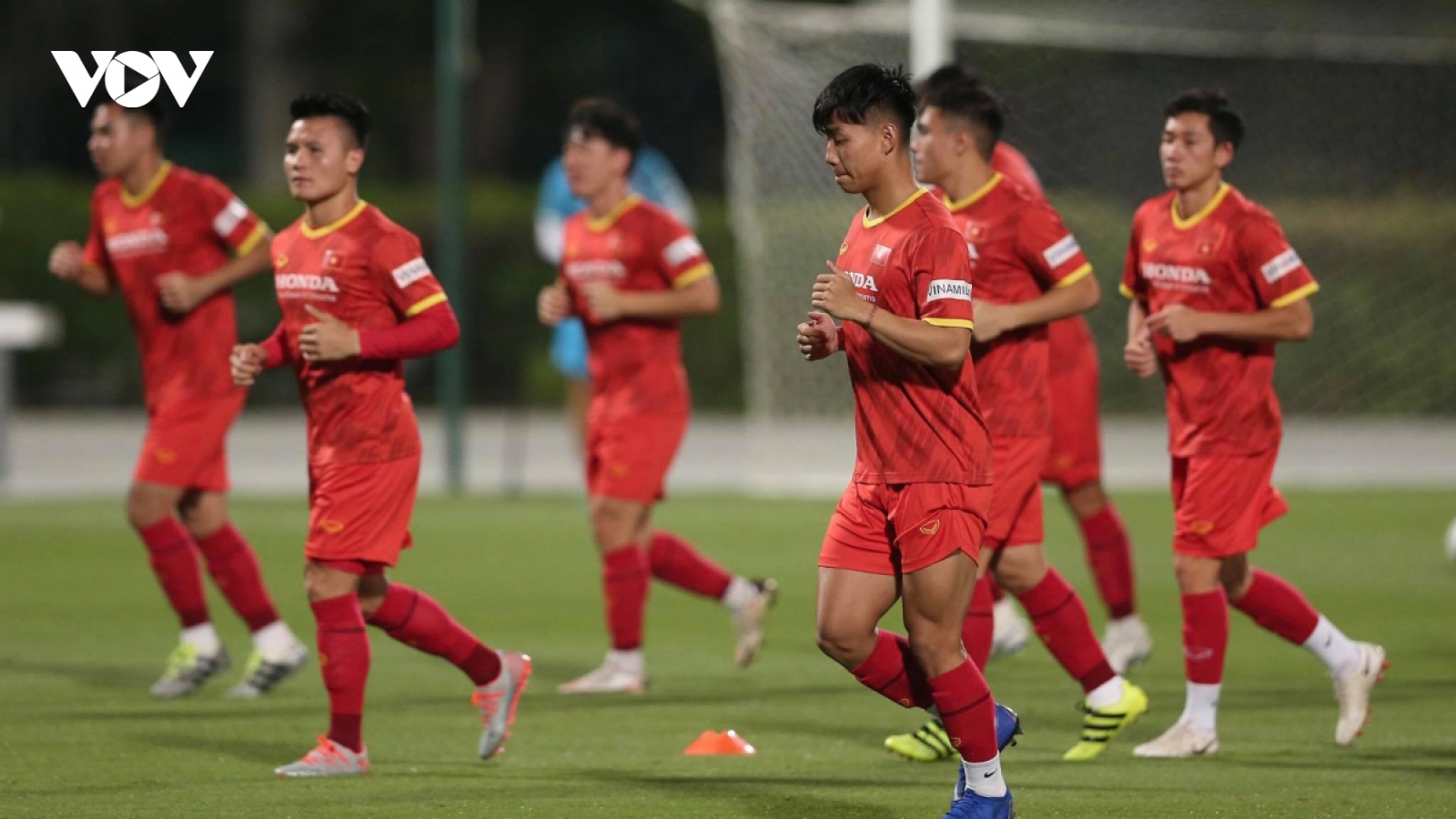 National squad train intensely ahead of friendly against Jordan