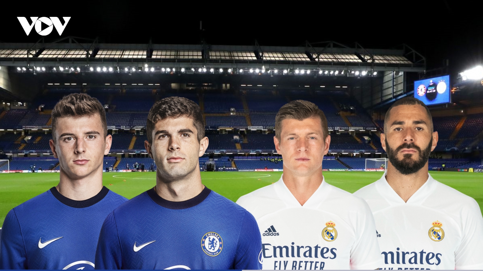 Dự đoán tỷ số, đội hình xuất phát trận Chelsea – Real Madrid