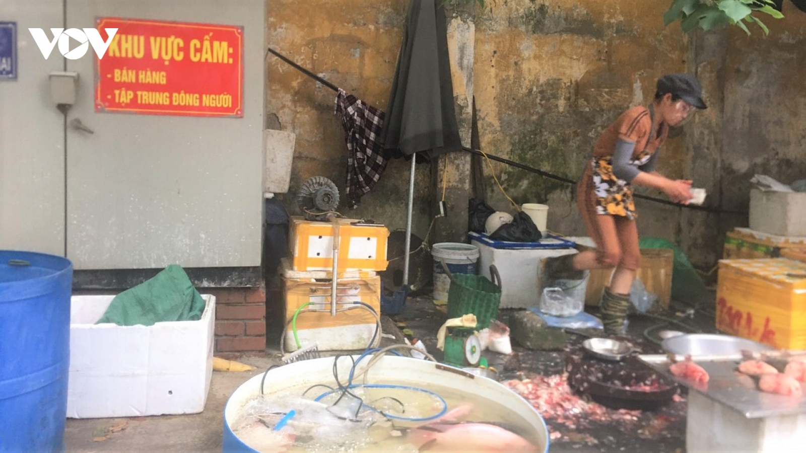 Chợ cóc, chợ tạm vẫn hoạt động bất chấp lệnh cấm