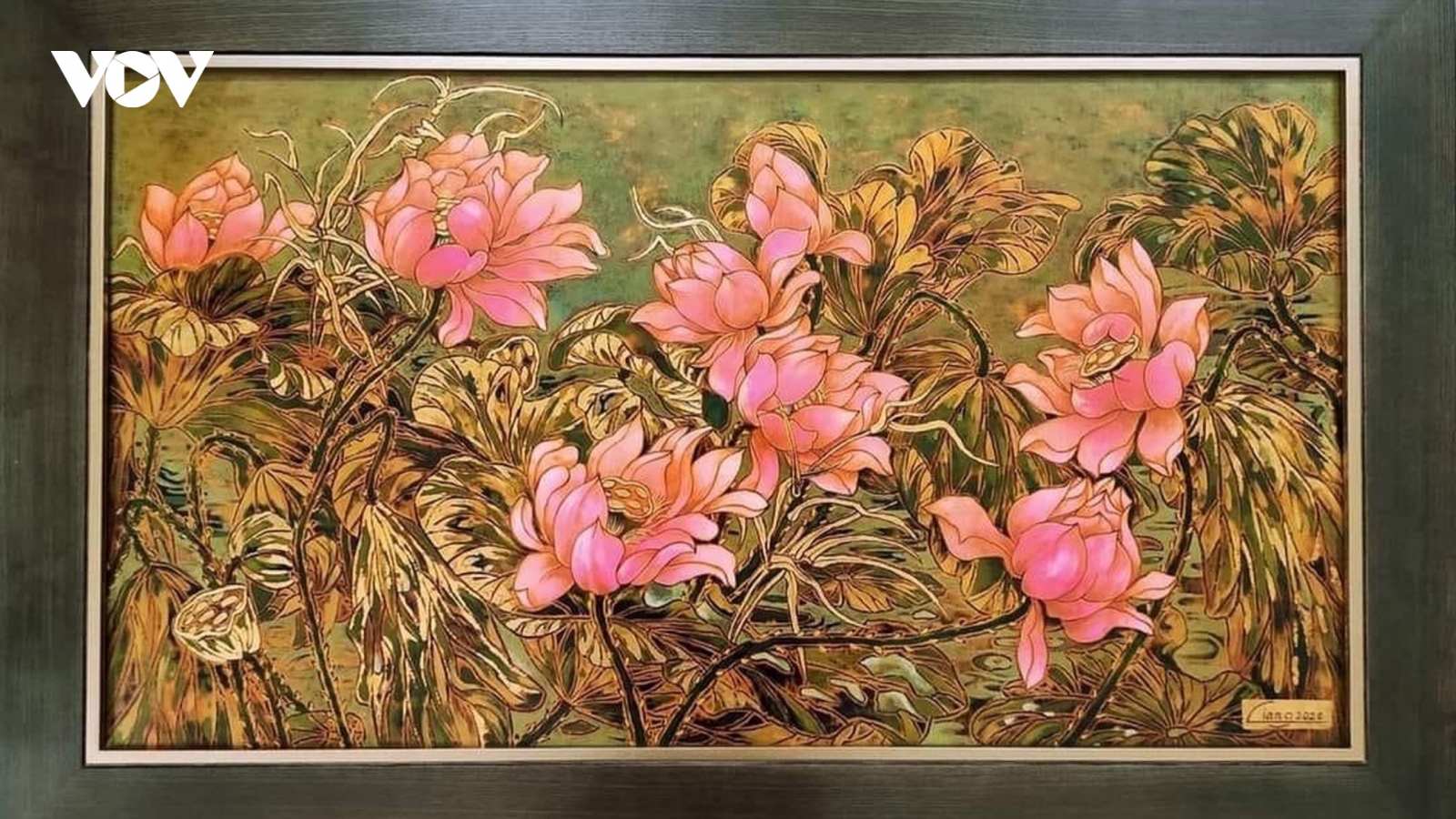 108 bức tranh hoa sen dành tặng, tri ân người yêu mến Phật giáo