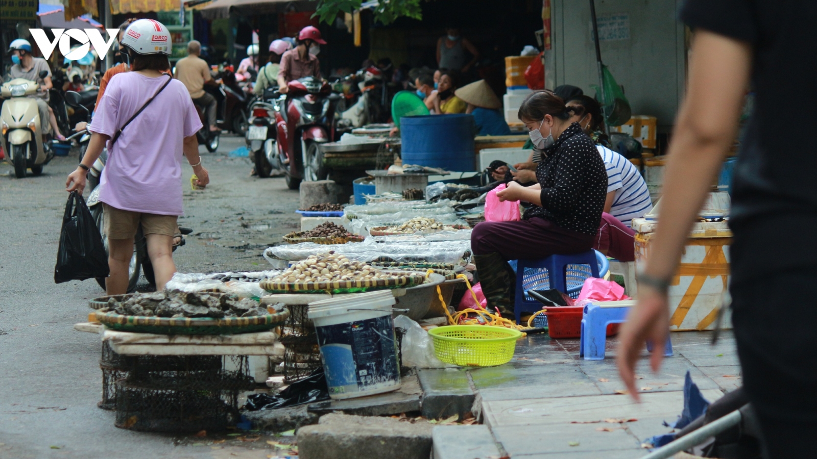 Mặc kệ lệnh cấm, chợ cóc, chợ tạm vẫn hoạt động bình thường