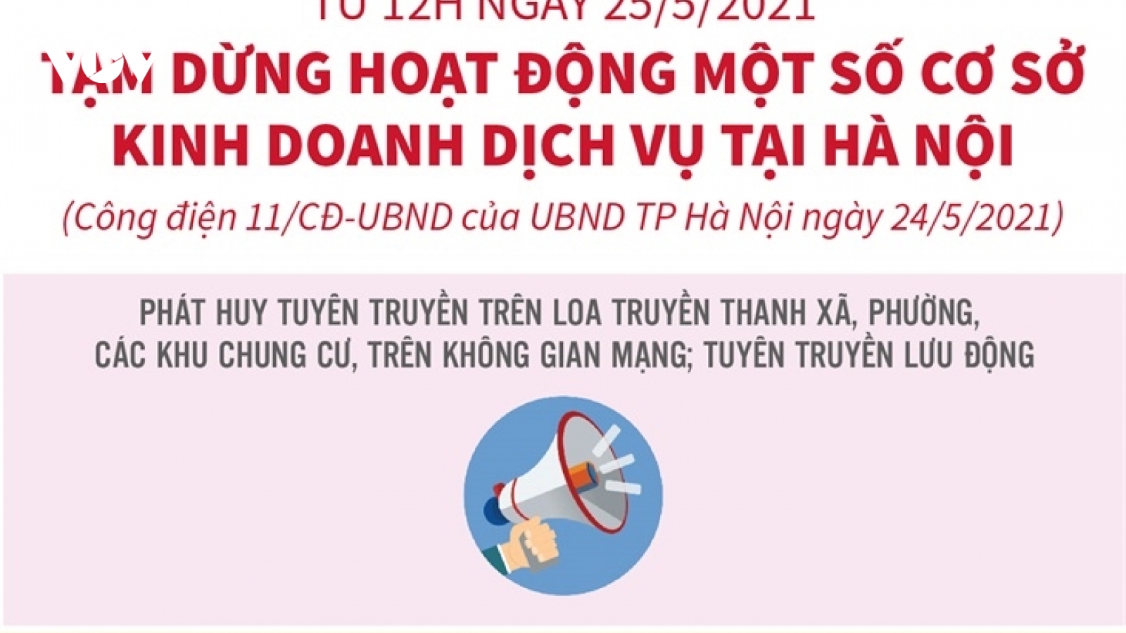 Từ 12h ngày 25/5, Hà Nội tạm dừng hoạt động nhà hàng, dịch vụ ăn uống, cắt tóc