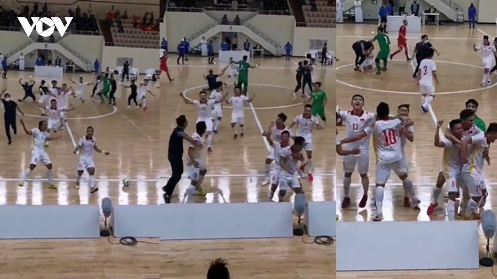 Khoảnh khắc vỡ òa khi ĐT Futsal Việt Nam giành vé dự World Cup