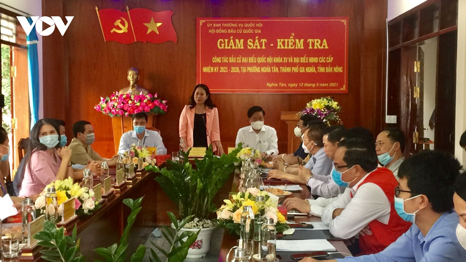 Phó Chủ tịch nước giám sát, kiểm tra công tác bầu cử tại Đắk Nông