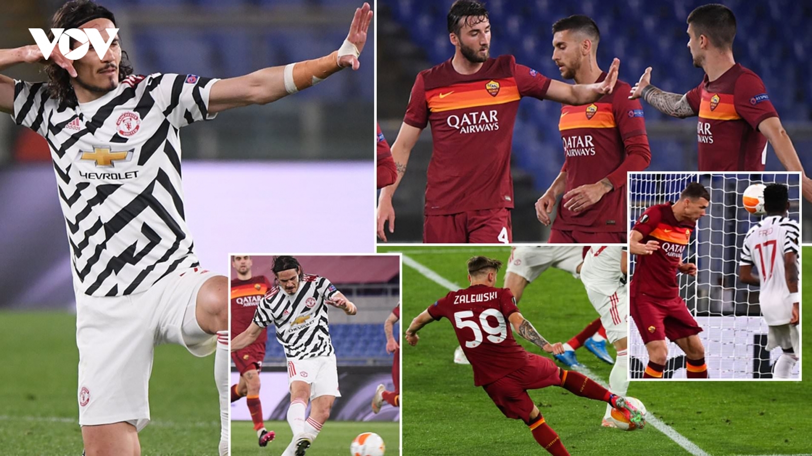 Toàn cảnh AS Roma 3-2 MU: Cavani, De Gea chứng tỏ đẳng cấp