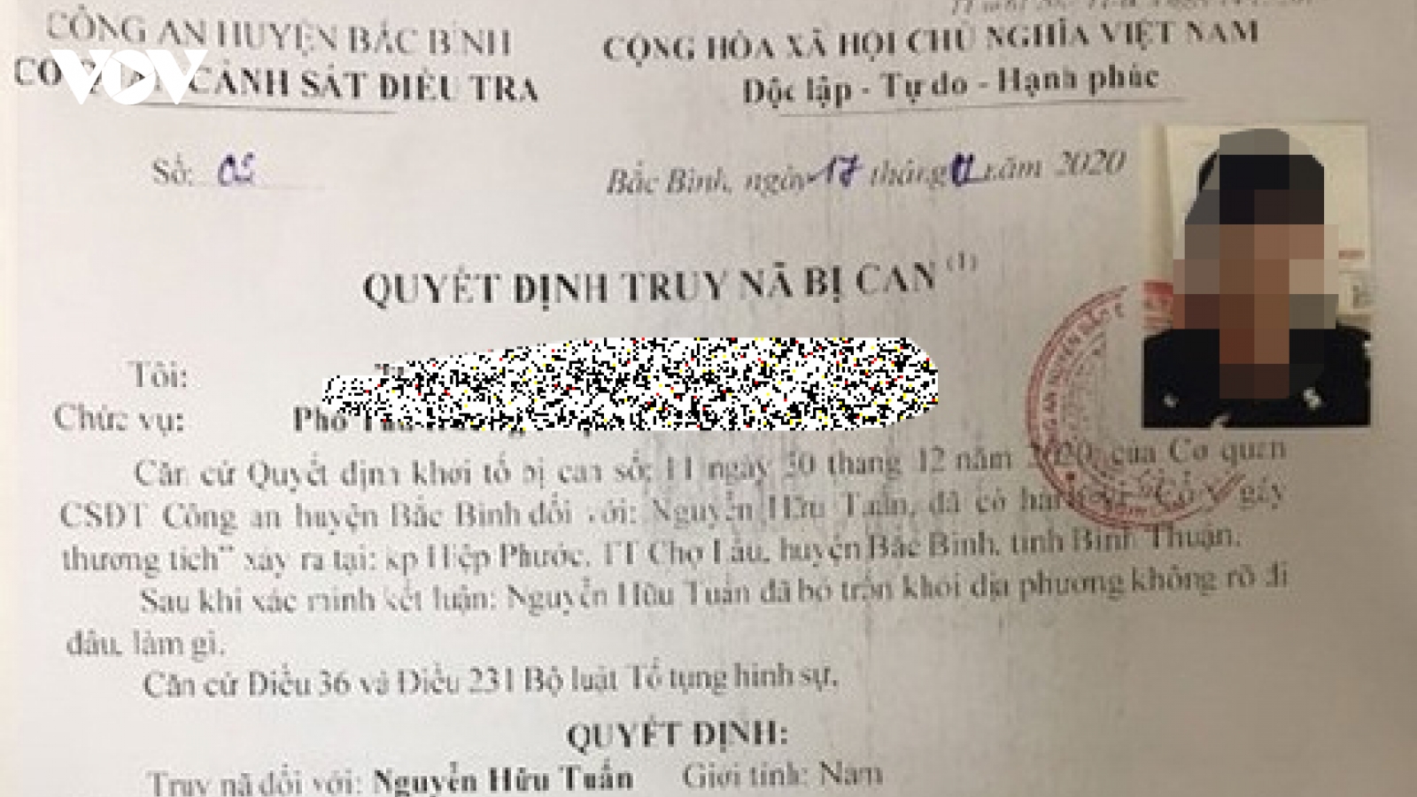 Quảng Ninh bắt giữ đối tượng truy nã “đặc biệt nguy hiểm”
