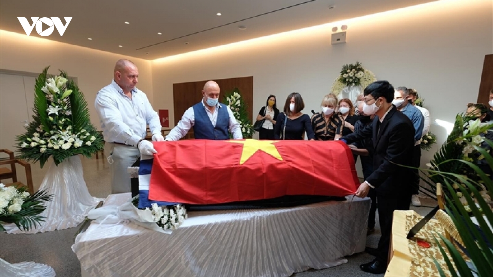 Lễ tang Anh hùng lực lượng vũ trang Kostas Sarantidis Nguyễn Văn Lập