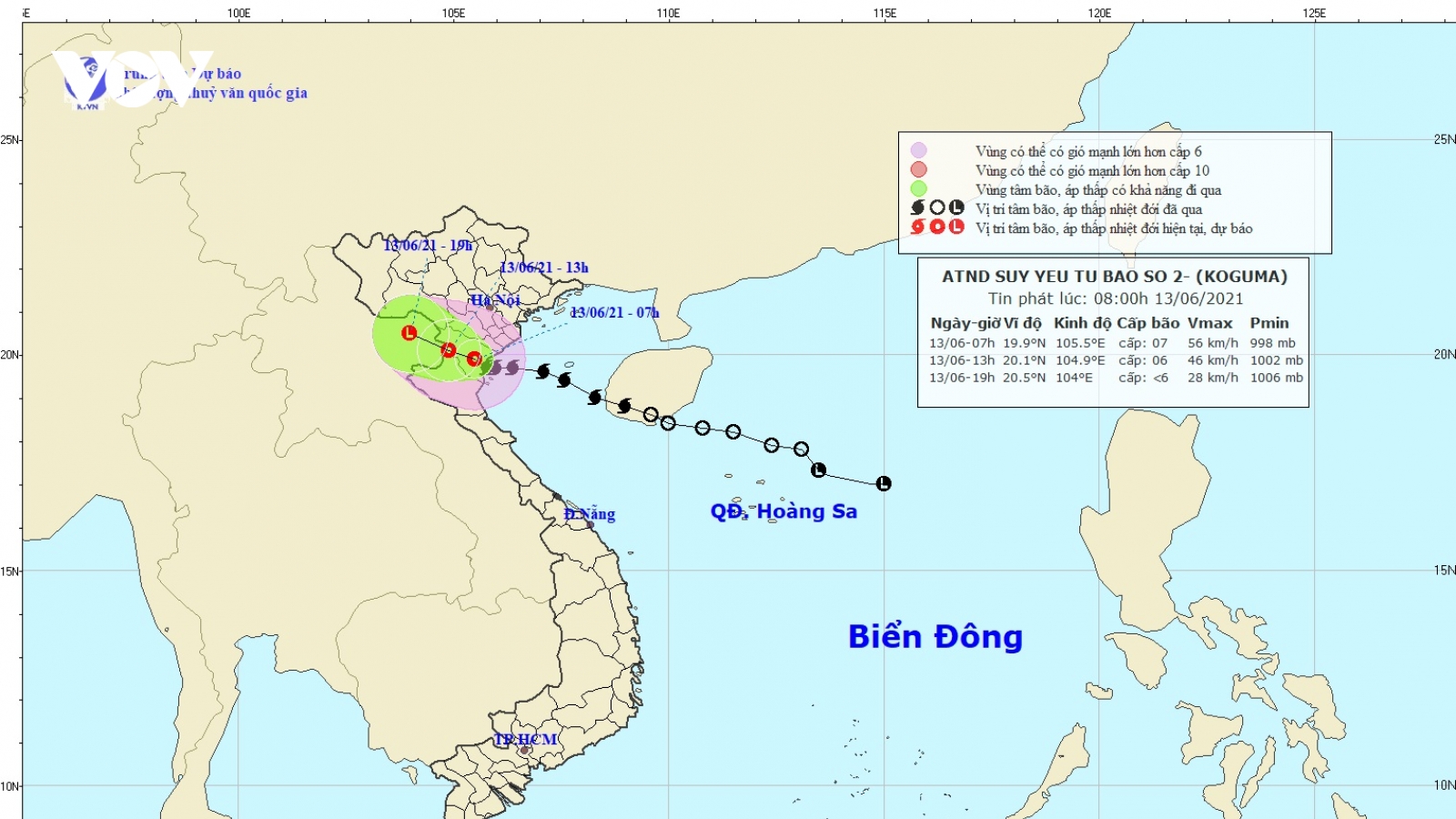 Bão số 2 suy yếu thành áp thấp nhiệt đới, gây mưa to đến rất to