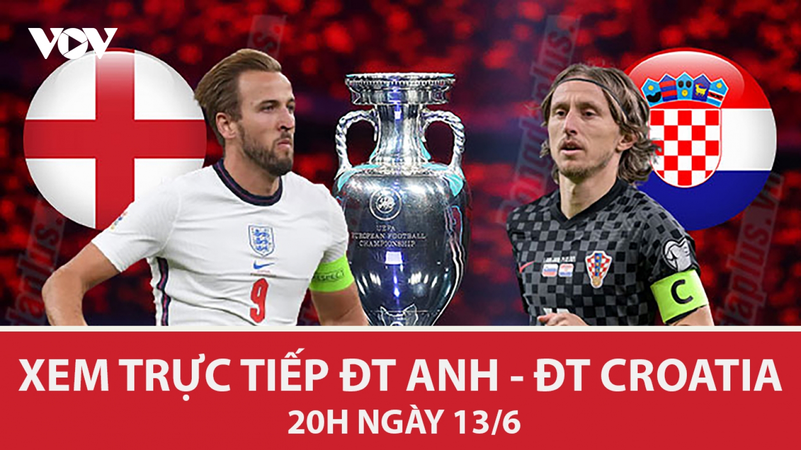 Cách xem trực tiếp ĐT Anh vs ĐT Croatia bảng D EURO 2021