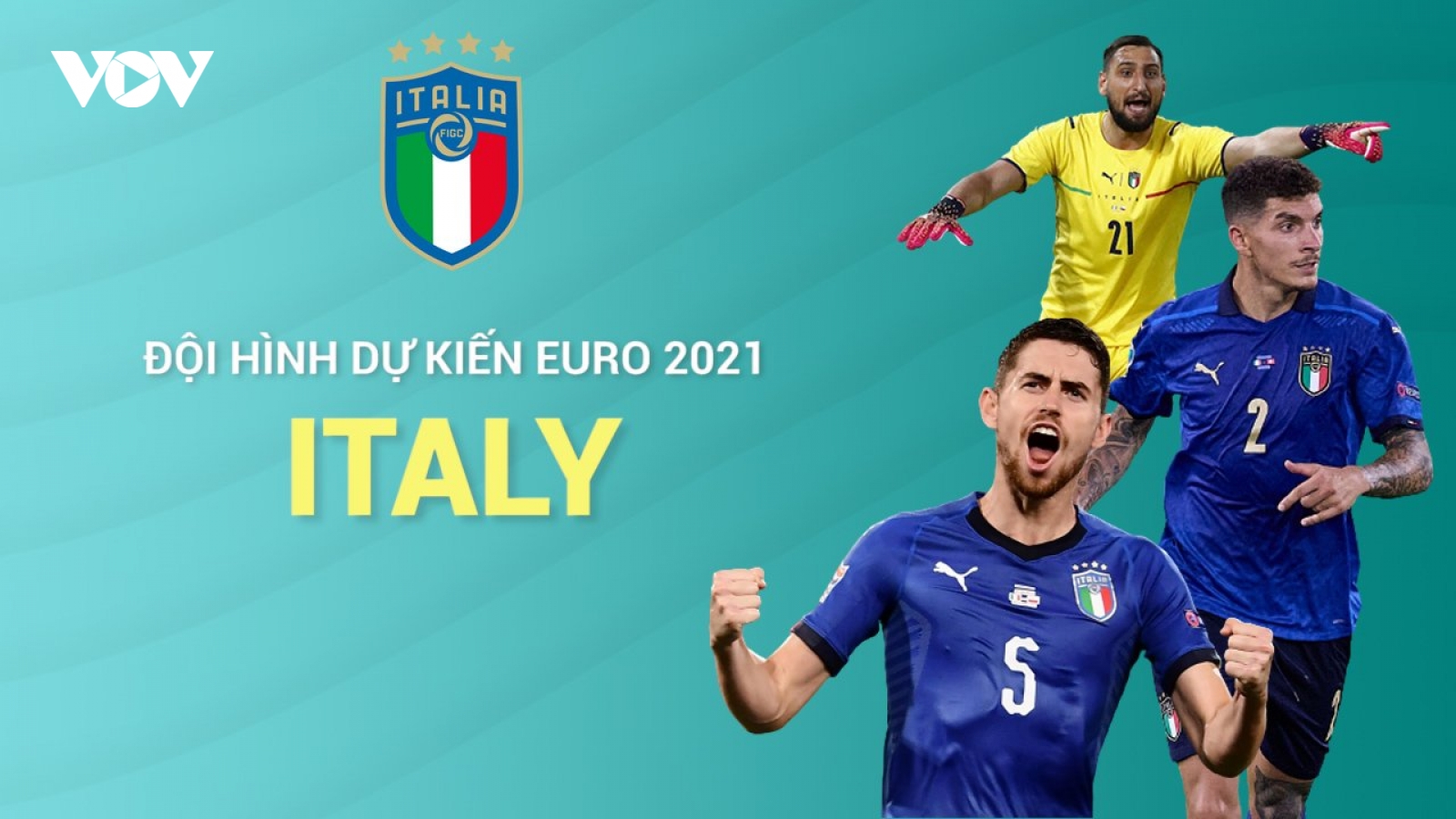Đội hình “công cường - thủ chắc” của Italia trước Áo ở vòng 1/8 EURO 2021
