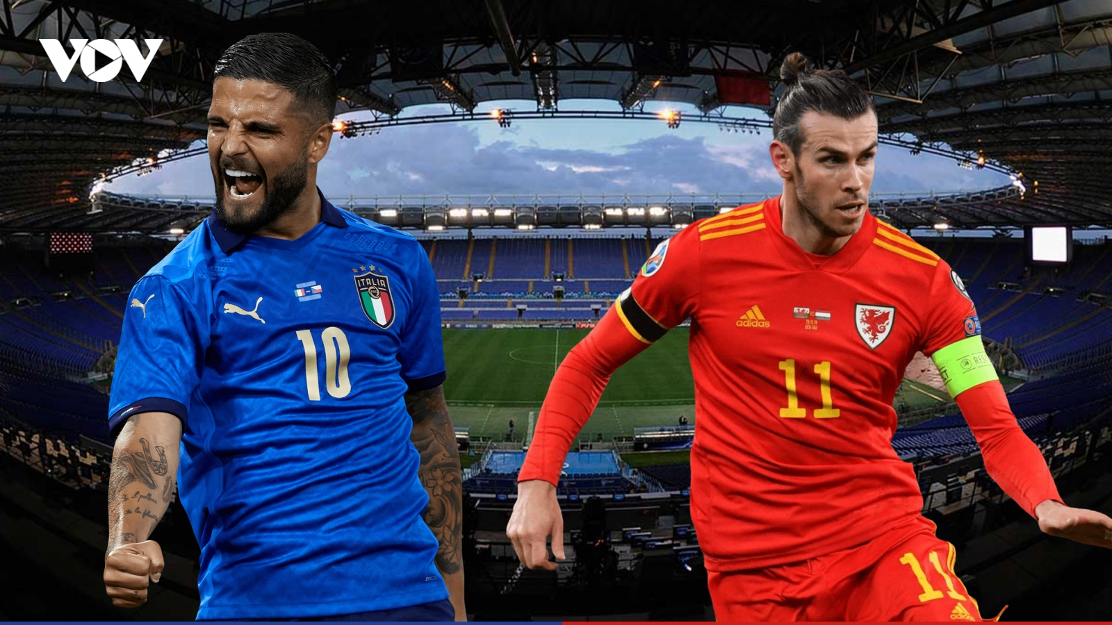 Dự đoán tỷ số, đội hình xuất phát trận Italia - Xứ Wales