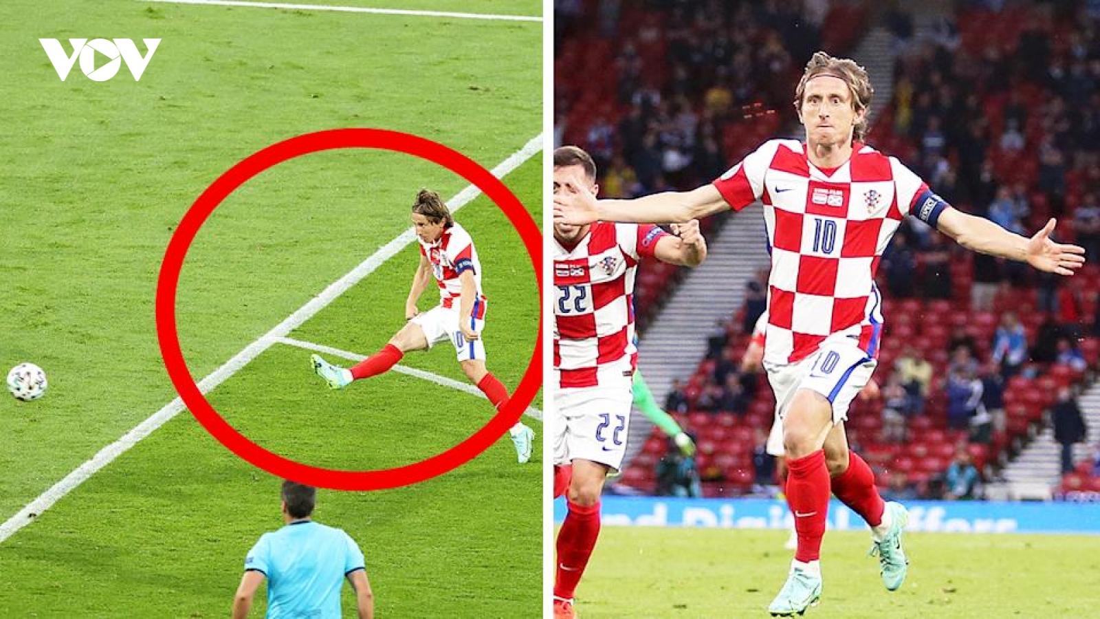 Luka Modric lập kỷ lục sau siêu phẩm trivela vào lưới Scotland