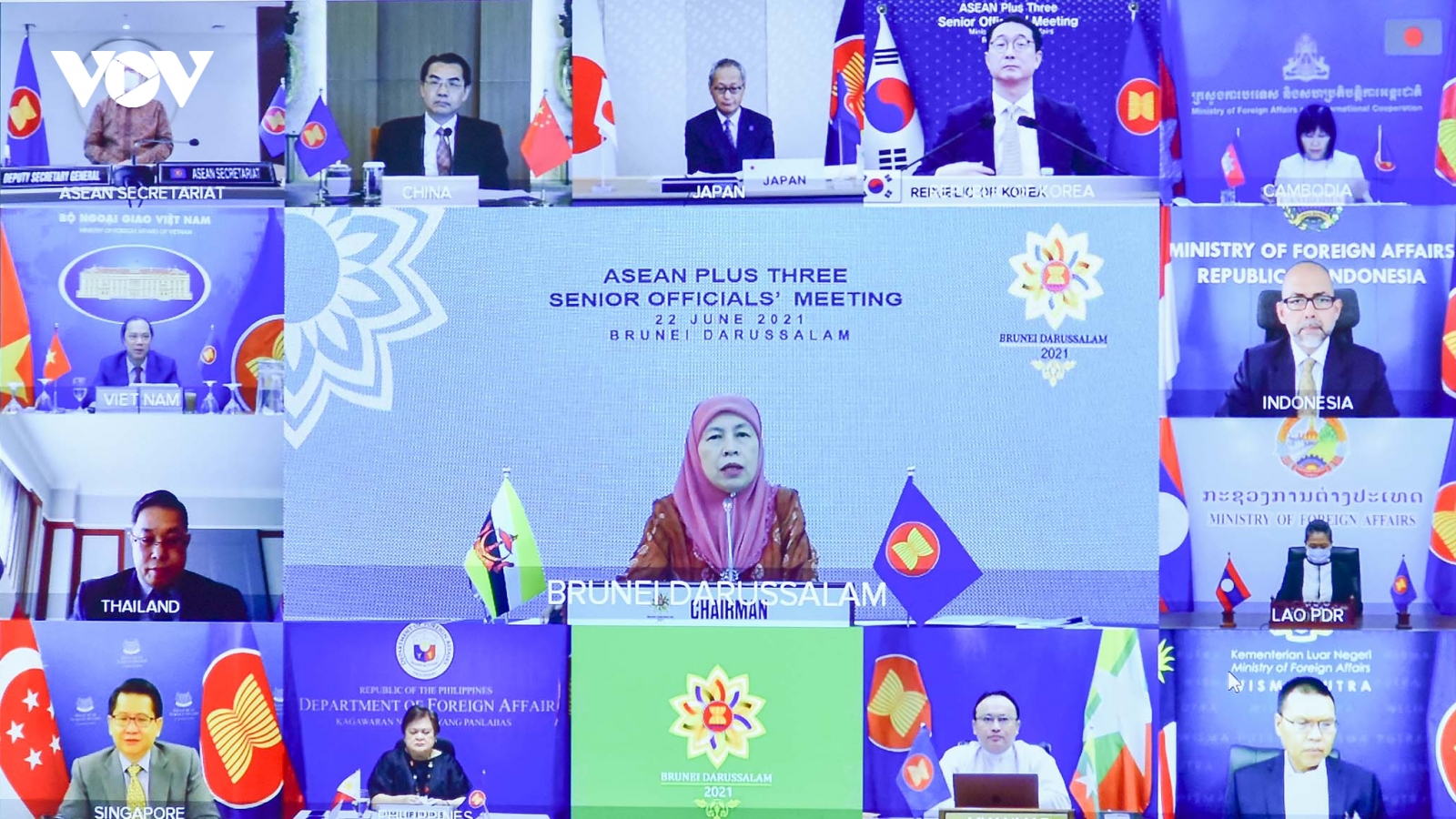 Hội nghị trực tuyến các Quan chức cao cấp ASEAN+3