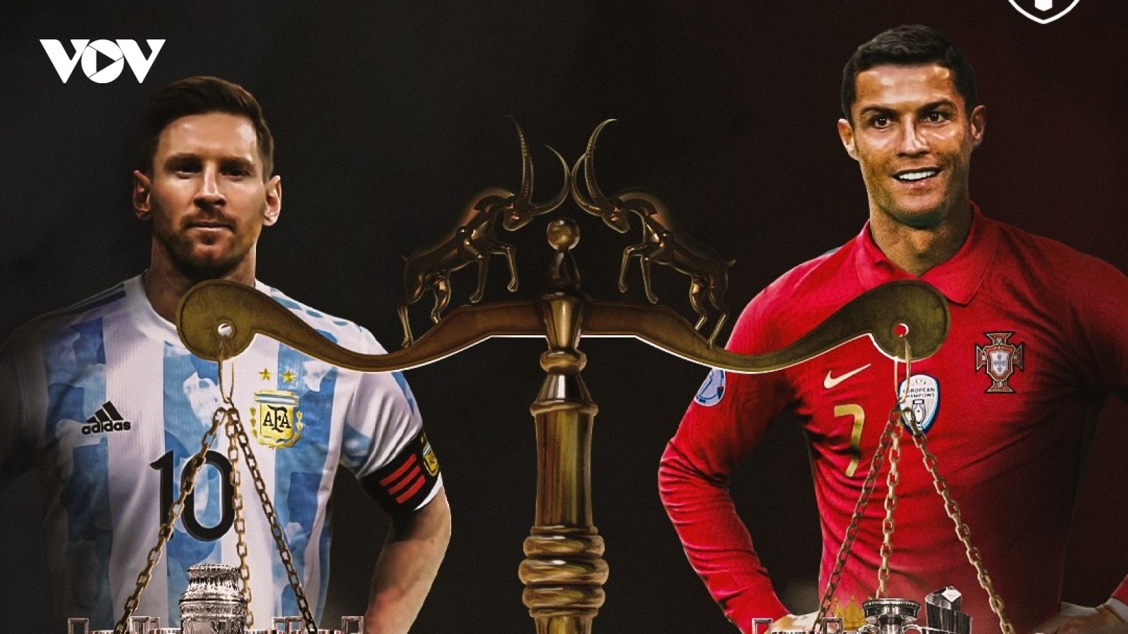 Biếm họa 24h: Messi có sự cân bằng "toàn diện" với Ronaldo khi vô địch Copa America 2021