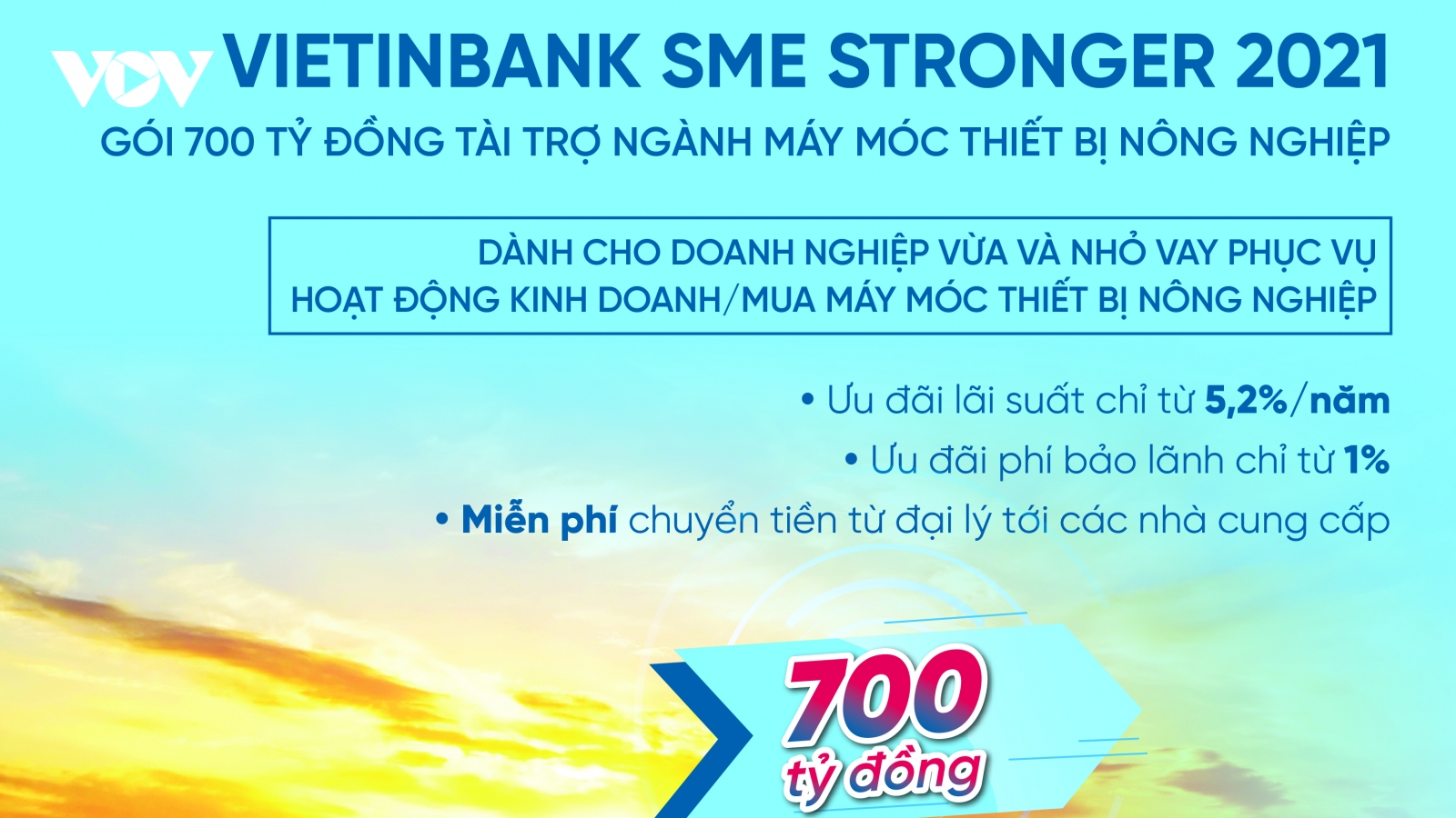 VietinBank tung gói 700 tỷ đồng tài trợ ngành máy móc thiết bị nông nghiệp