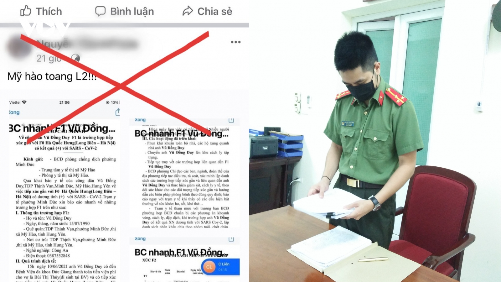 Đăng tin sai sự thật về quân nhân Trần Đức Đô, bị xử phạt 7,5 triệu đồng