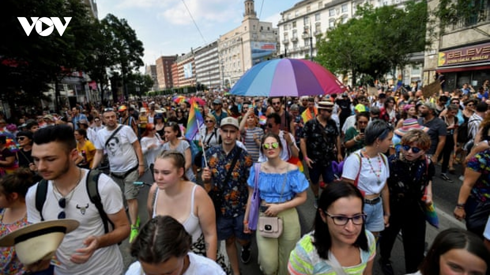 Hàng nghìn người tuần hành ở Budapest phản đối luật chống LGBT