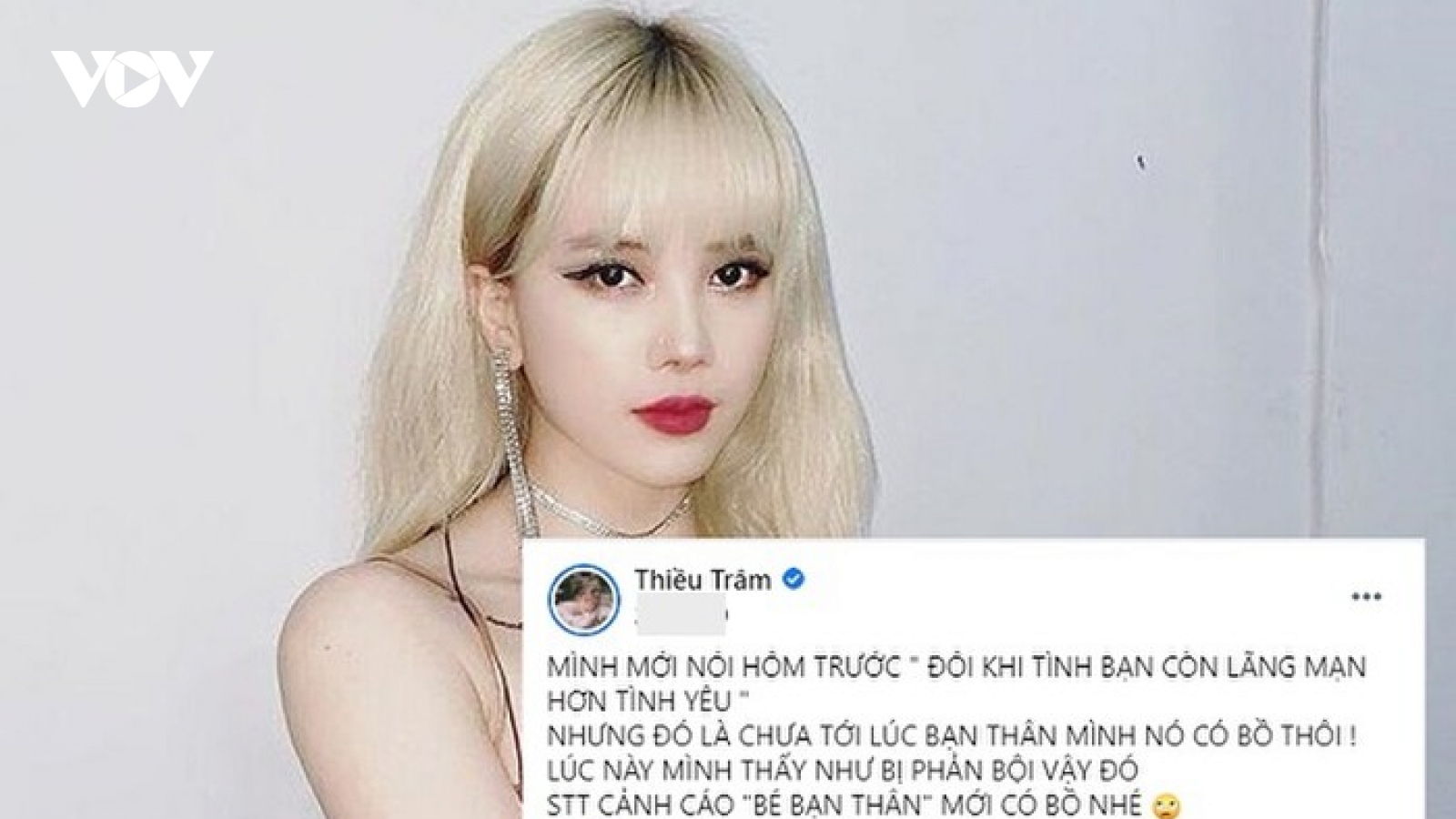 Chuyện showbiz: Thiều Bảo Trâm "cảnh cáo" bạn thân có người yêu bỏ quên bạn bè