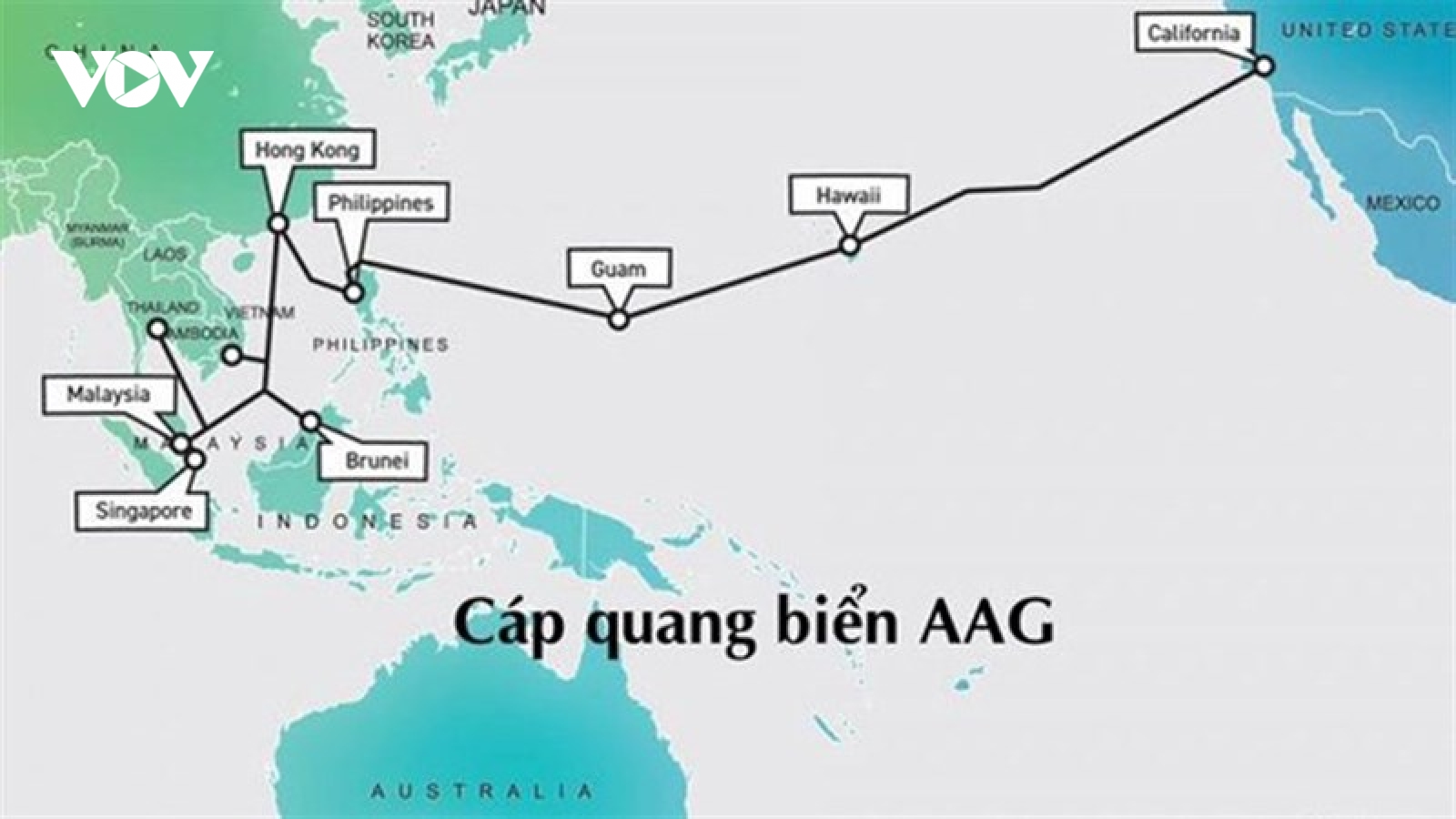 Tuyến cáp quang biển AAG sẽ được sửa xong vào cuối tháng 7