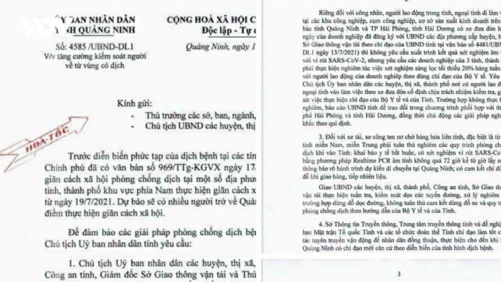Từ ngày 18/7, test nhanh Covid-19 không có giá trị khi qua chốt kiểm dịch tại Quảng Ninh