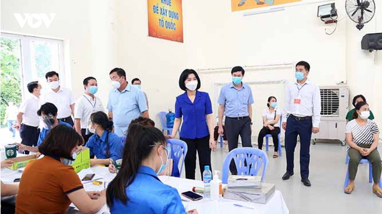 Lãnh đạo HĐND Hà Nội kiểm tra phòng, chống dịch tại huyện Ứng Hòa và quận Hoàng Mai