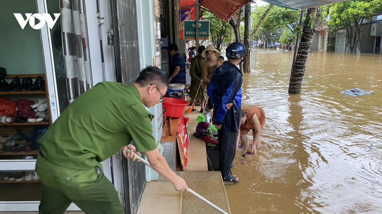 Mưa lớn gây ngập úng nhiều nơi ở Lào Cai