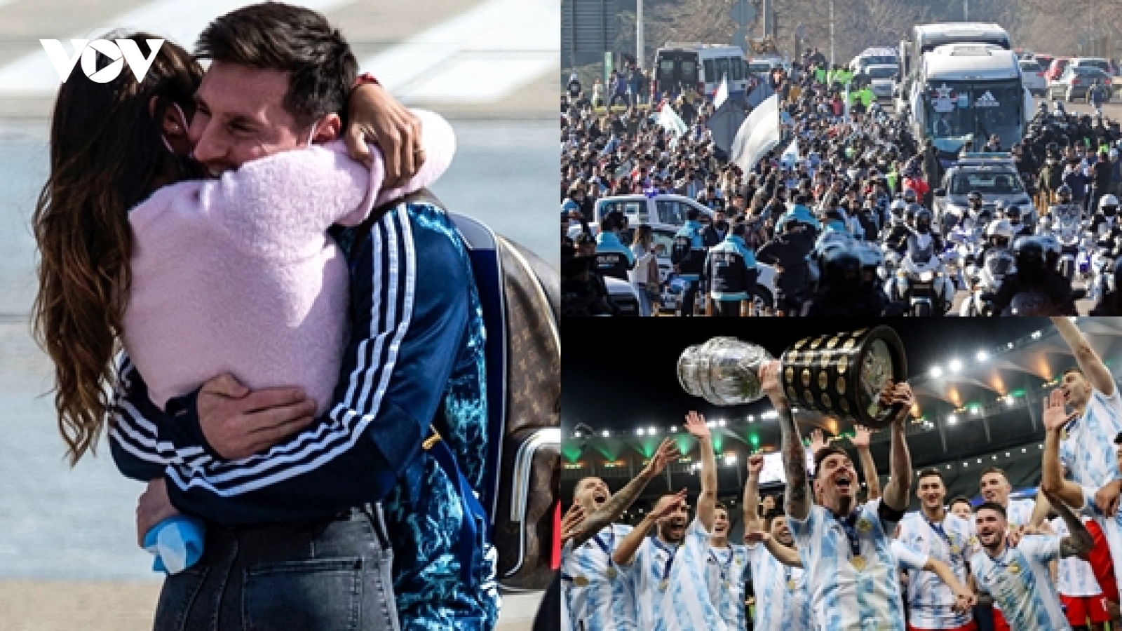 Messi gây xúc động khi mang chức vô địch Copa America trở về Argentina