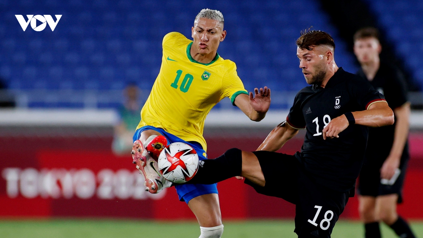 Richarlison lập hat-trick, Brazil thắng dễ Đức ngày ra quân Olympic Tokyo