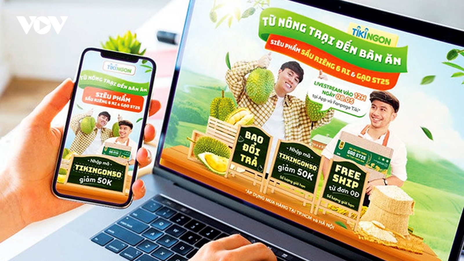 Các sàn thương mại điện tử nỗ lực phân phối hàng hóa trong giãn cách