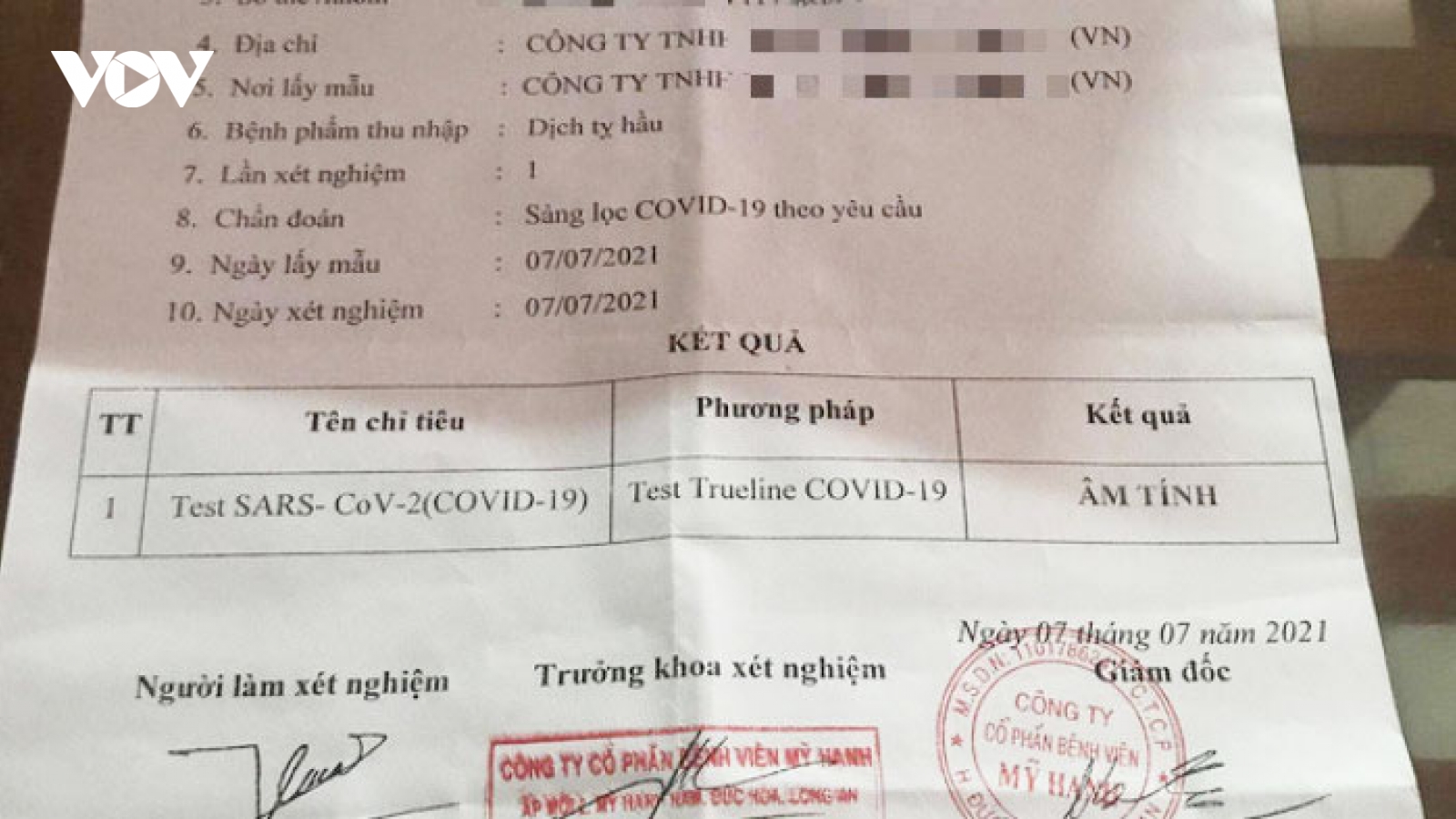 Nóng 24h: Công an vào cuộc vụ gian dối phiếu xét nghiệm Covid-19