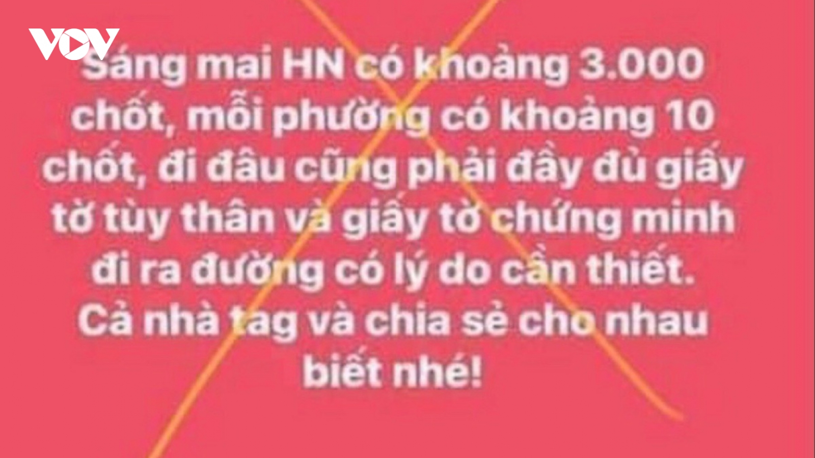 Tung tin thất thiệt "Hà Nội có khoảng 3.000 chốt", một cá nhân bị phạt 12,5 triệu đồng
