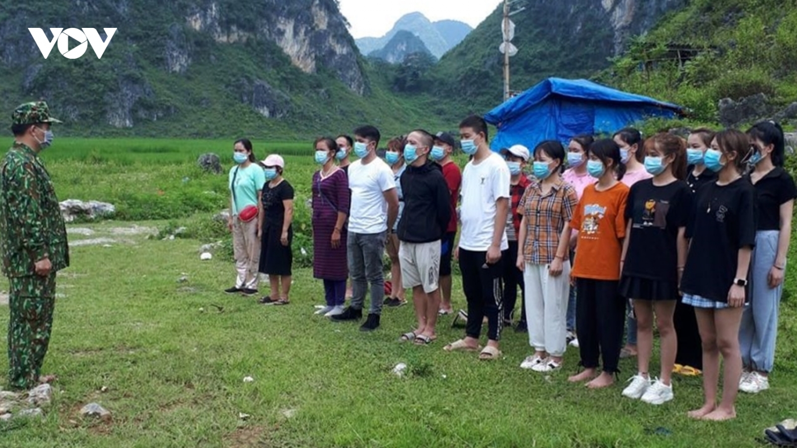 Phát hiện, bắt giữ hàng chục người nhập cảnh trái phép từ Trung Quốc