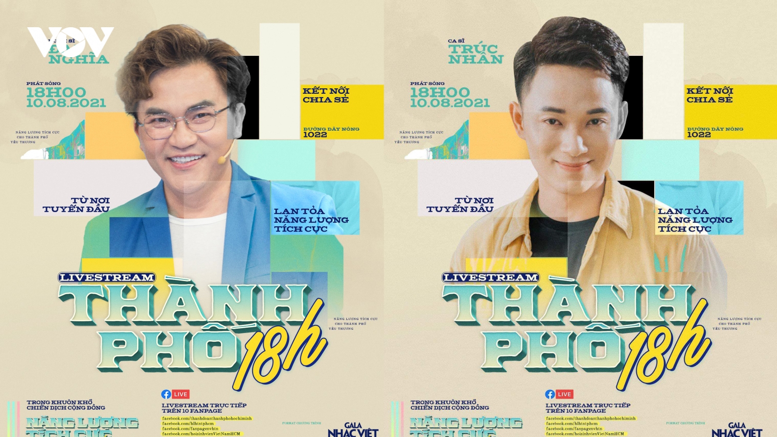Trúc Nhân, Đại Nghĩa tham gia livestream "Thành phố 18h" cổ vũ tinh thần chống dịch