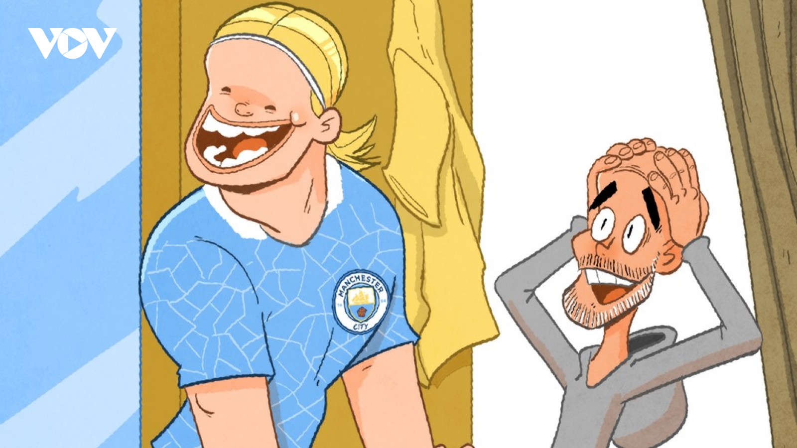 Biếm hoạ 24h: Man City mơ về Erling Haaland