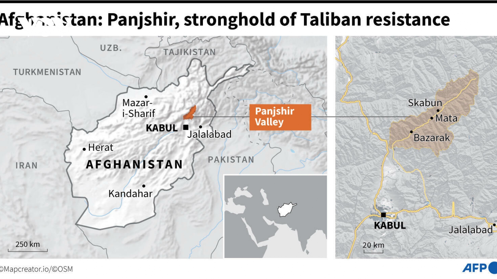 Điều ít biết về thung lũng Panjshir - thành trì cuối cùng chưa khuất phục trước Taliban
