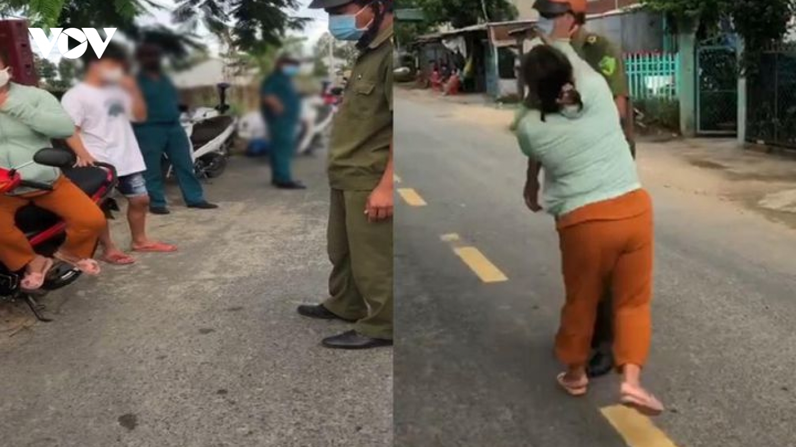 Nóng 24h: “Bênh” chồng vi phạm Chỉ thị 16, vợ đánh công an