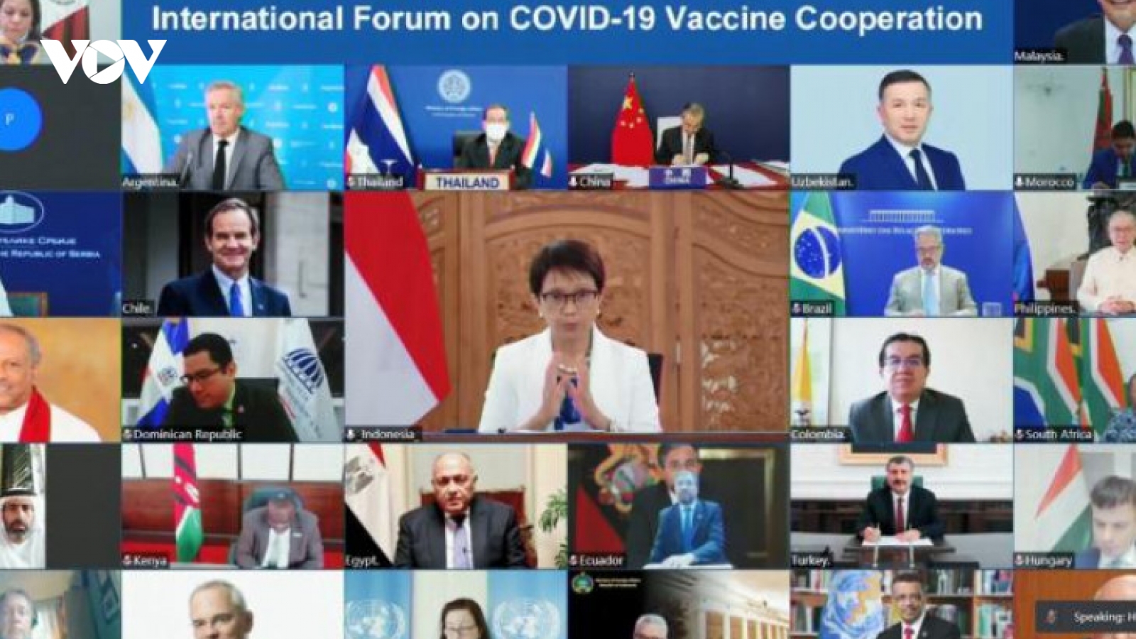 Indonesia kêu gọi đa dạng hóa sản xuất vaccine Covid-19 cho các nước đang phát triển