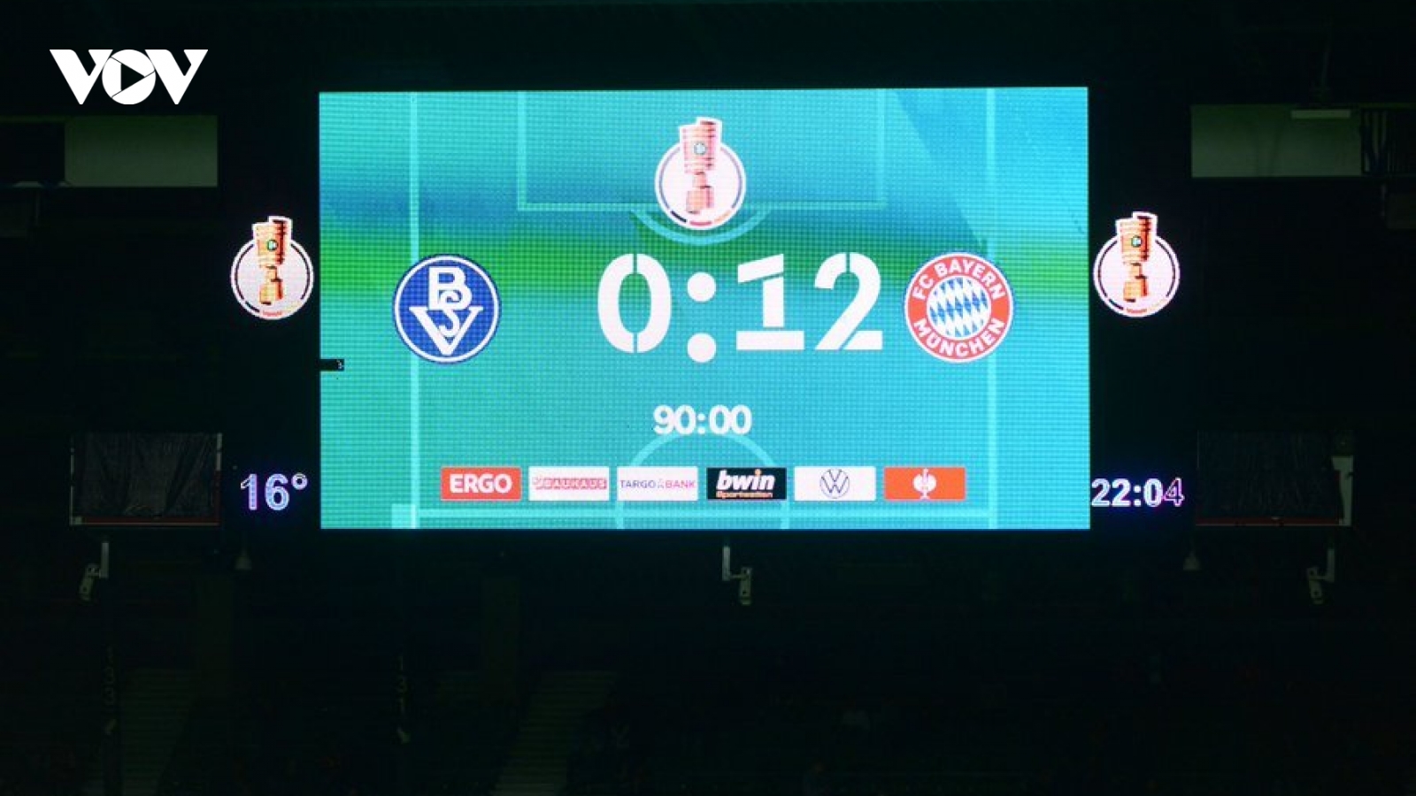 Bayern Munich giành chiến thắng 12-0 ở Cúp Quốc gia Đức