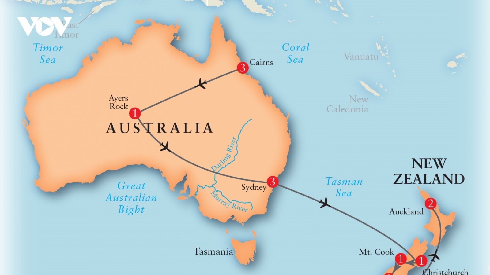 Australia và New Zealand ngừng toàn bộ “bong bóng đi lại”