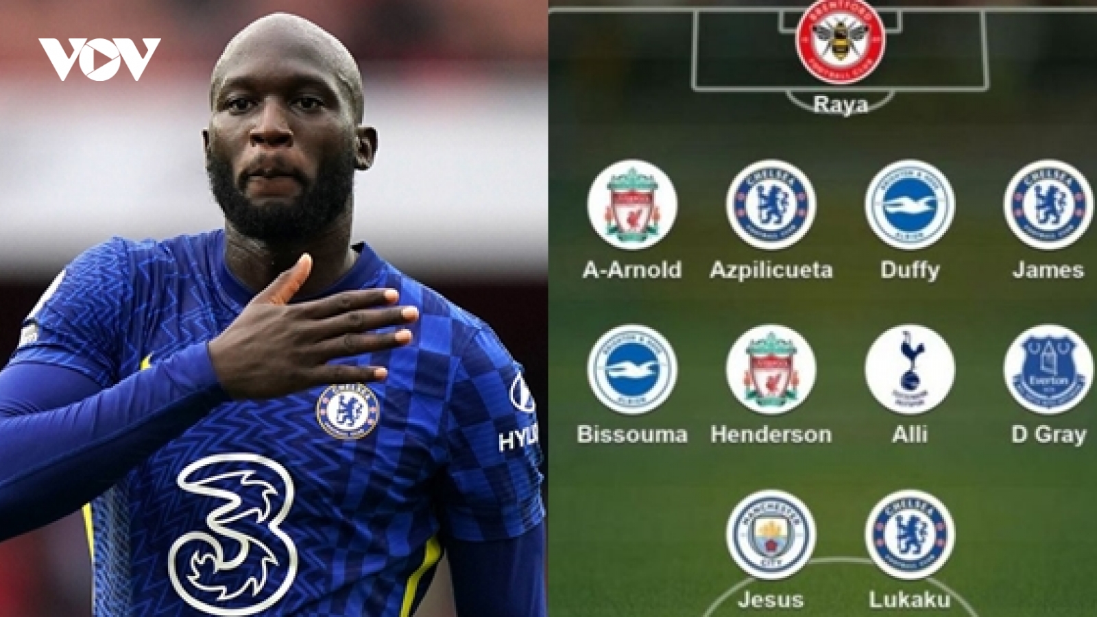 Lukaku cùng Chelsea "nhuộm xanh" đội hình hay nhất vòng 2 Ngoại hạng Anh
