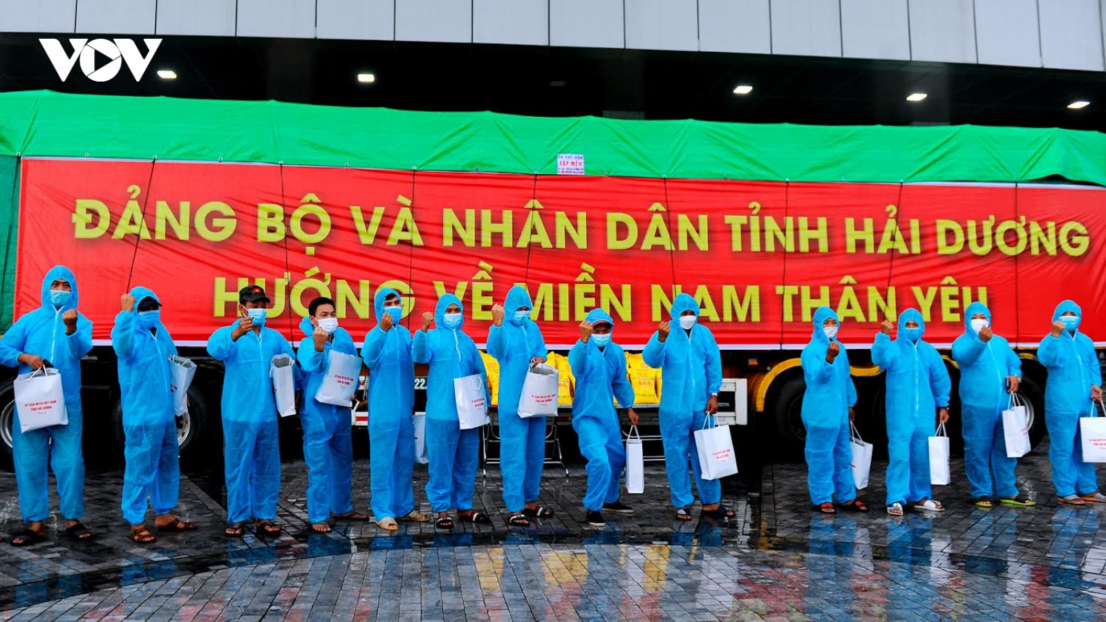 Hải Dương ủng hộ 160 tấn gạo cho các tỉnh, thành phố phía Nam