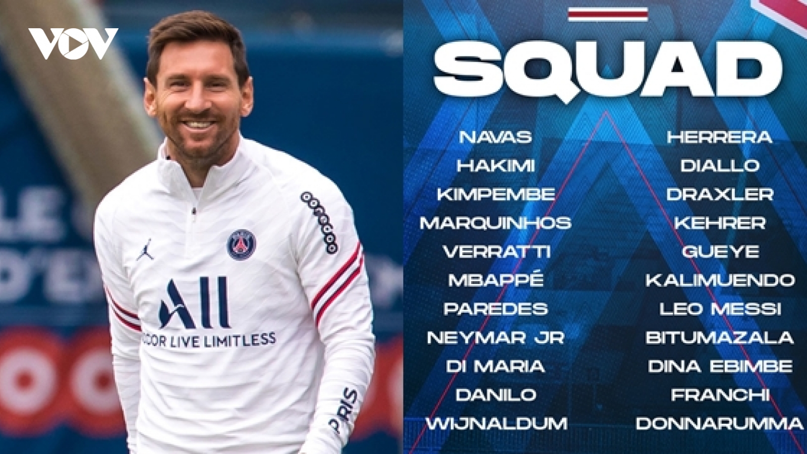 Messi được đăng ký thi đấu, sẵn sàng đá trận ra mắt PSG