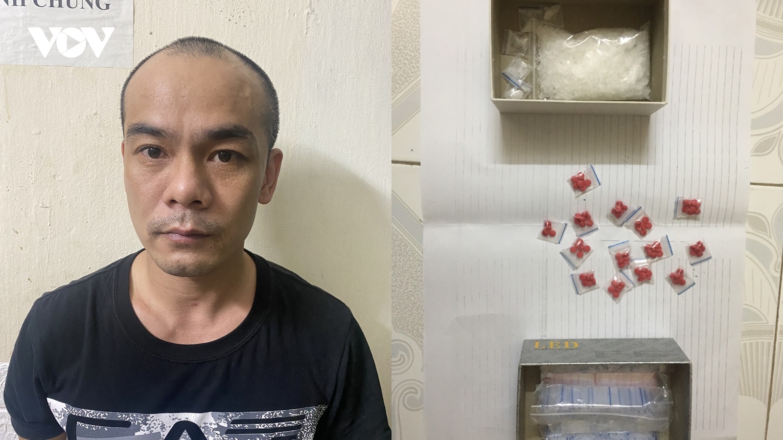 Phạt lỗi không có giấy đi đường, phát hiện đối tượng giấu lượng lớn ma tuý