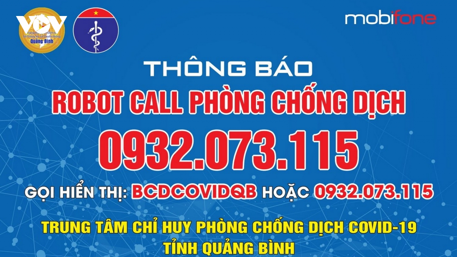 Quảng Bình triển khai hệ thống Robot call truy vết Covid-19