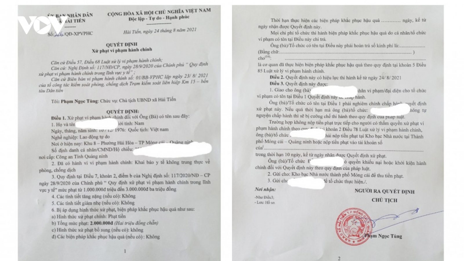Quảng Ninh buộc cách ly tập trung tự trả phí nếu khai báo y tế gian dối