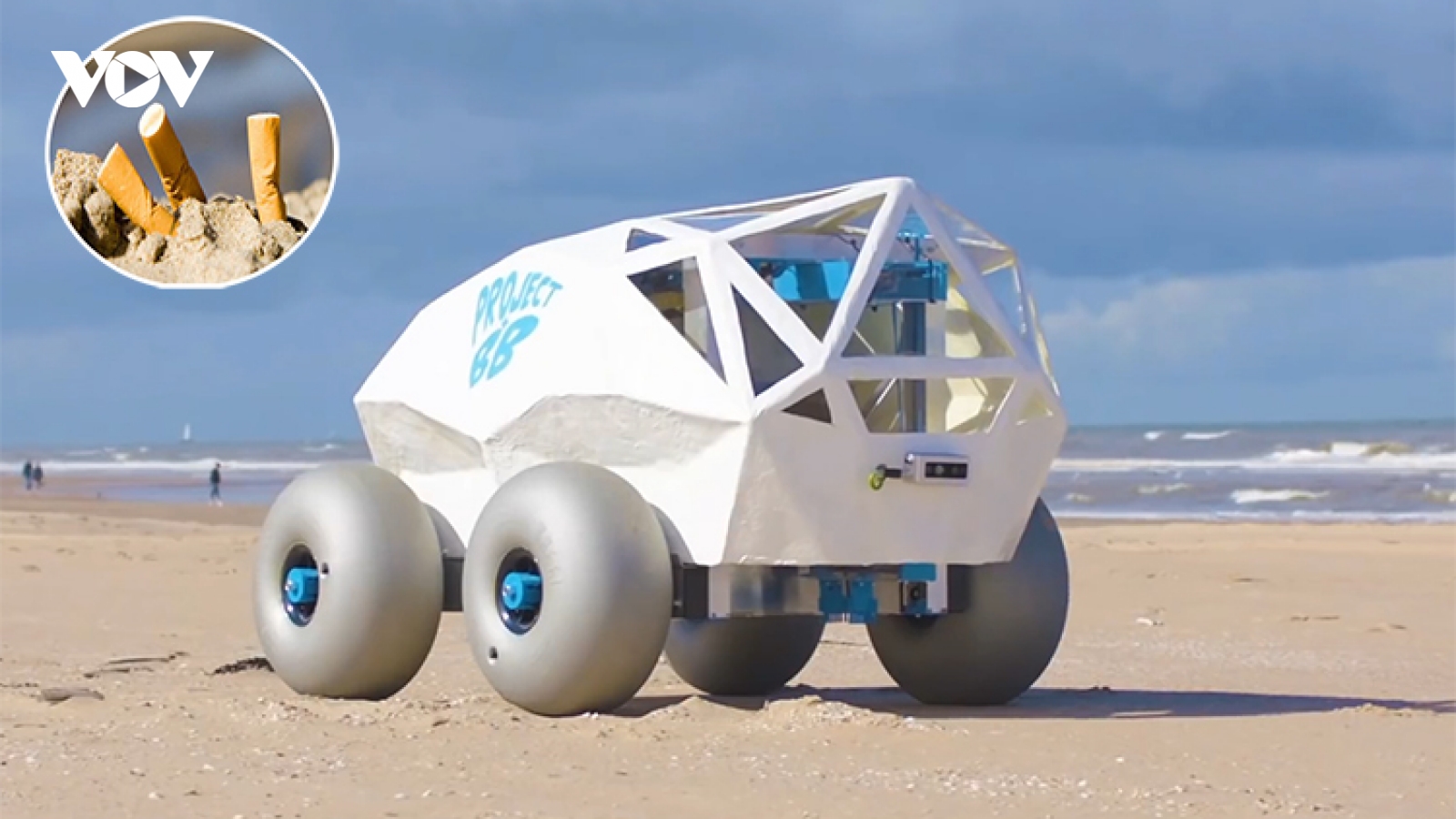 Robot AI nhặt đầu lọc thuốc lá trên bãi biển – giải pháp mới giúp bảo vệ môi trường