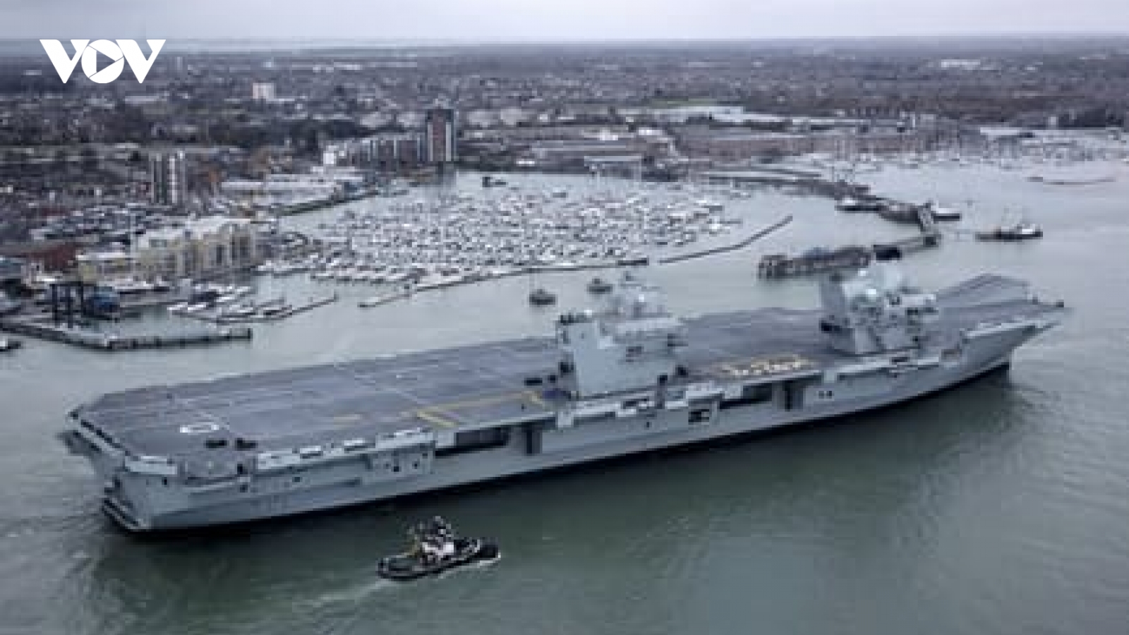Nhật, Mỹ, Anh và Australia tập trận với sự tham gia của tàu sân bay HMS Queen Elizabeth
