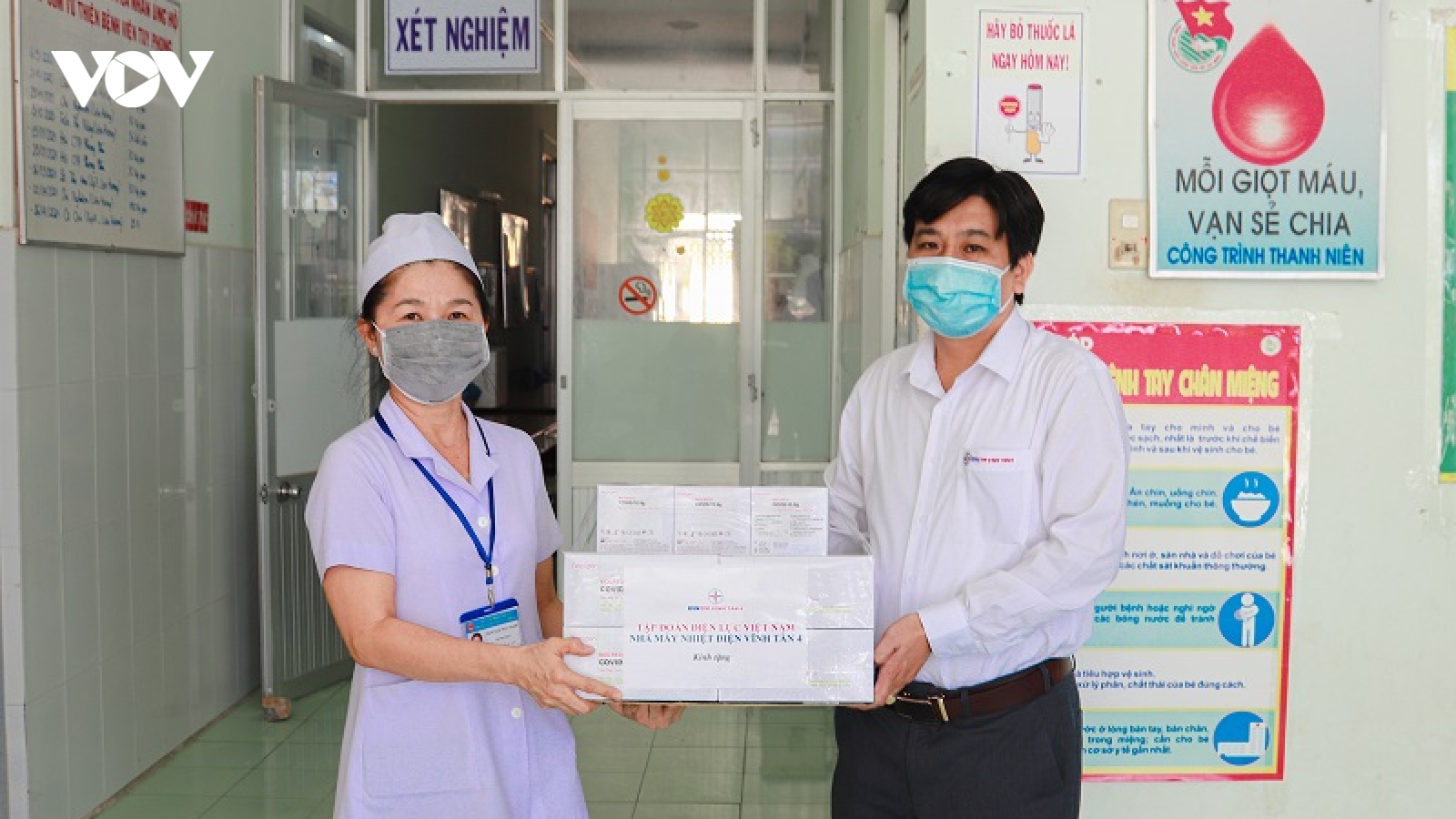 Nhiệt điện Vĩnh Tân 4 chung tay cùng địa phương chống dịch