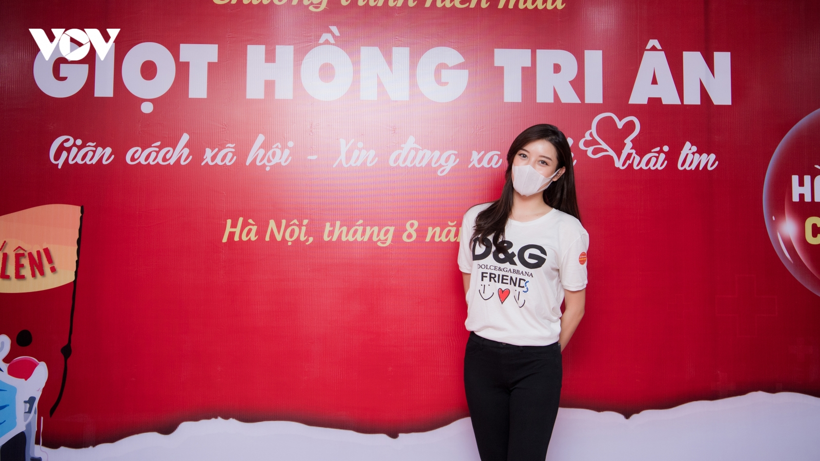 Á hậu Huyền My kêu gọi mọi người tham gia hiến máu nhân đạo