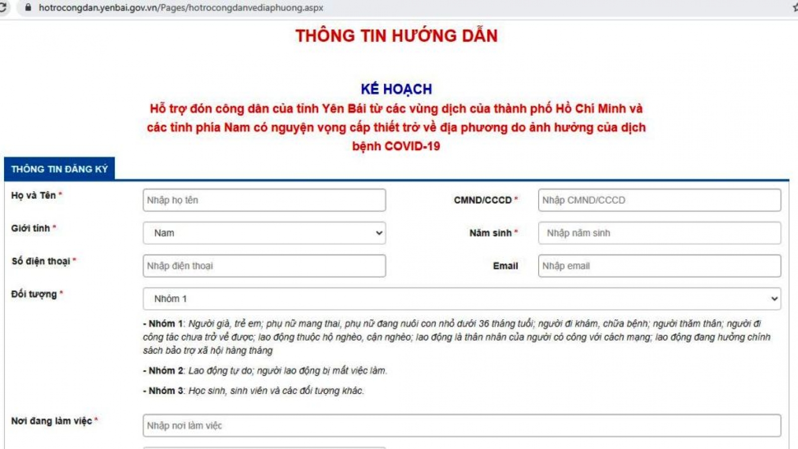 Yên Bái sẽ đón công dân từ các vùng dịch phía Nam về địa phương bằng tầu hỏa